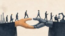 robot masuk pabrik
