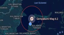 gempa M6,2 Parigi Moutong