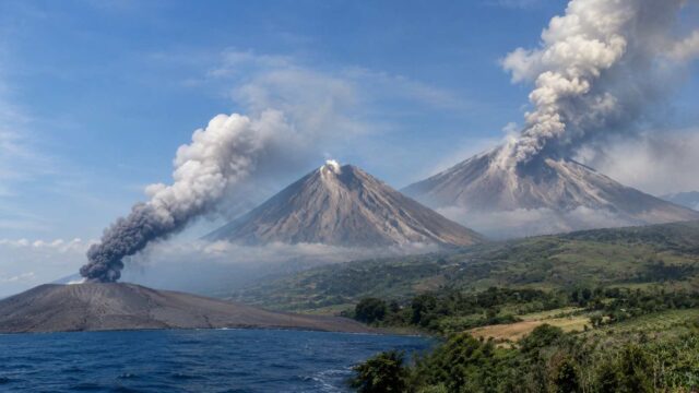 erupsi gunung api Indonesia