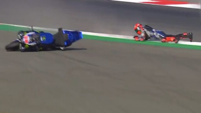 Fabio Quartararo kecelakaan Mandalika